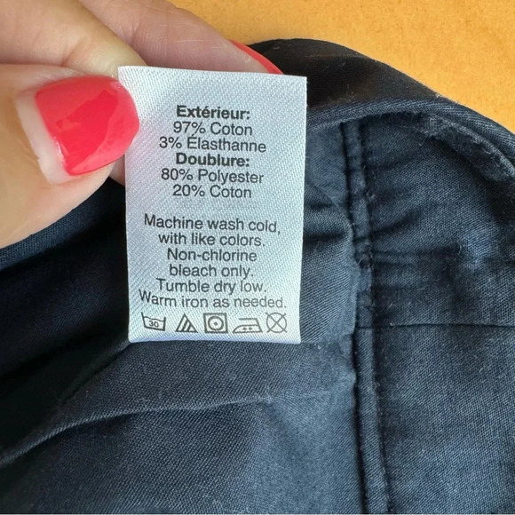 J.Crew Stretch Cotton Ruffle Navy Blue Mini Skirt NWT - Picture 8 of 8